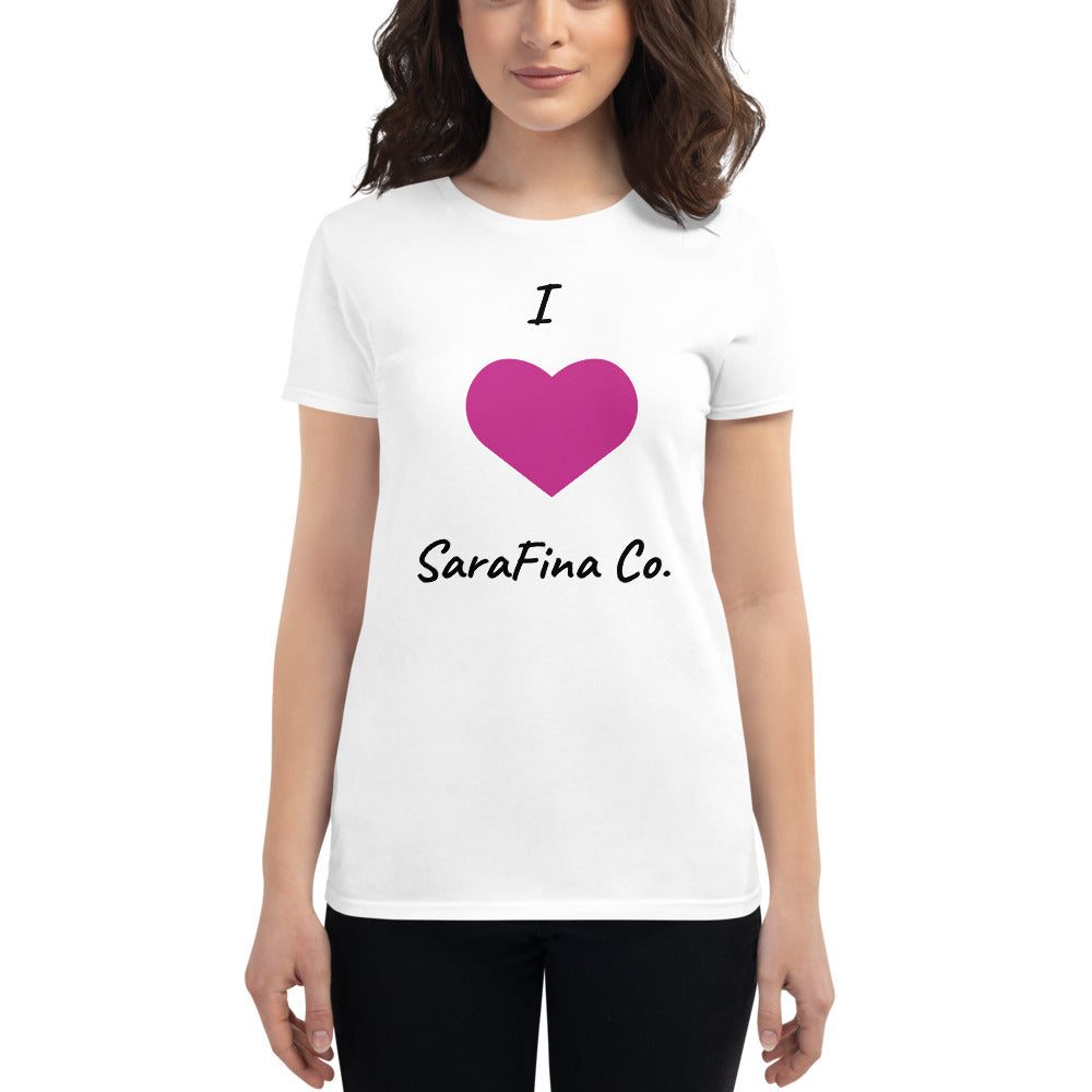 I Love SaraFina Co. SHORT-SLEEVE 100% COTTON T-SHIRT