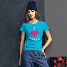 Load image into Gallery viewer, &quot;I Love SaraFina Co. SHORT-SLEEVE 100% COTTON T-SHIRT
